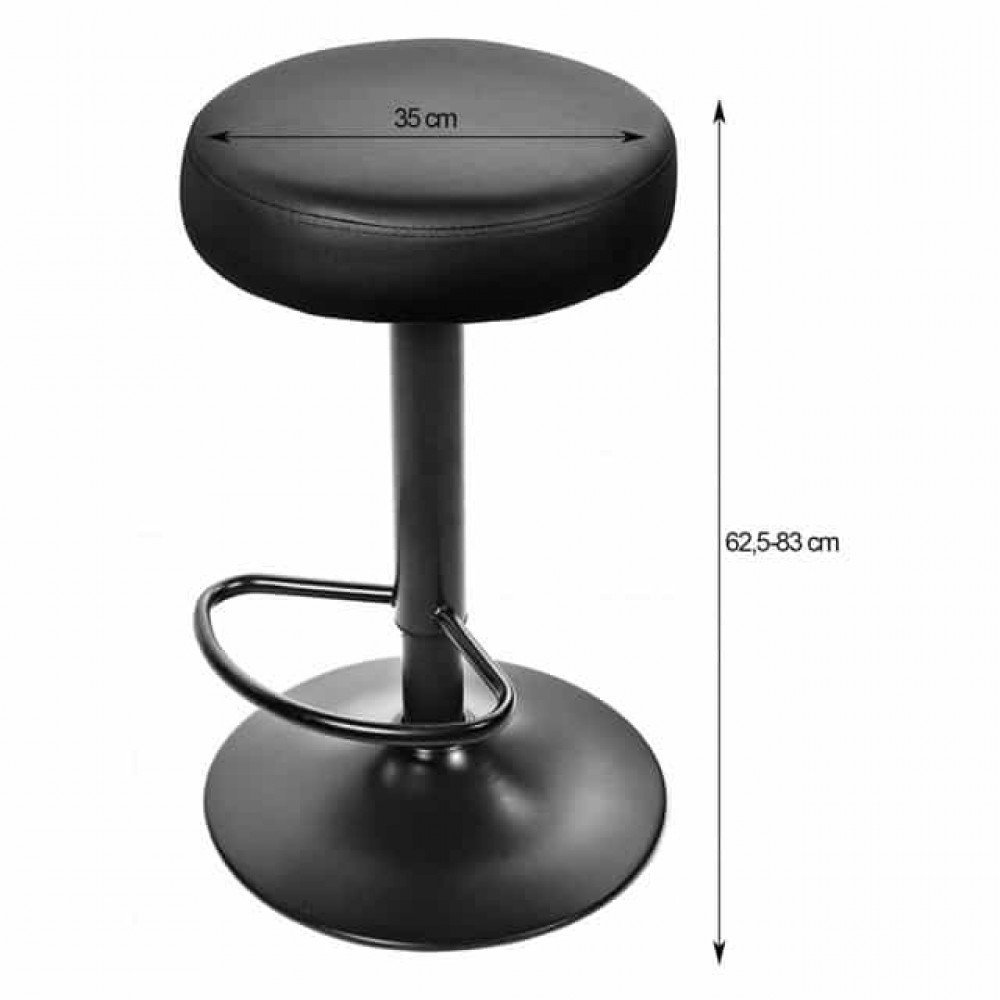 Барный стул Bonro B-067 черный с черной основой