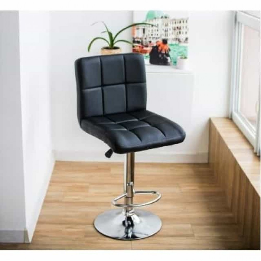 Барний стілець зі спинкою Bonro BC-0106 чорний