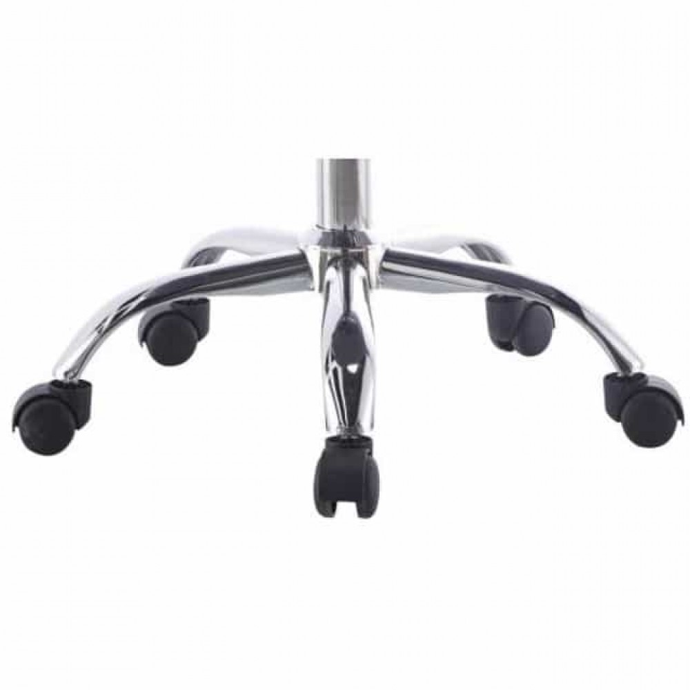 Комплект з 4 крісел на колесах Bonro B-487 білі з чорним сидінням