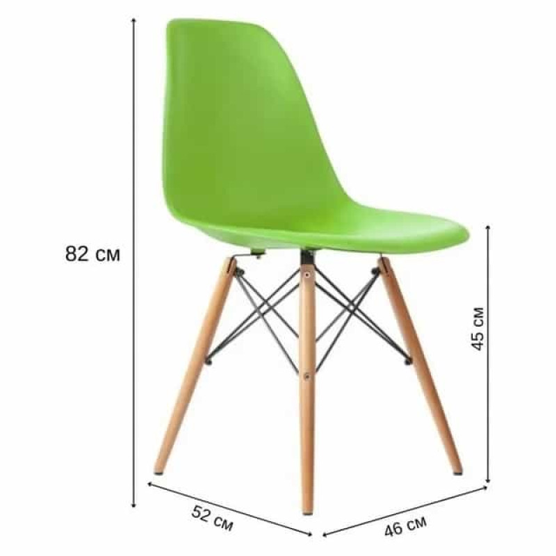 Комплект из 4 кресел Bonro В-173 FULL KD зеленые