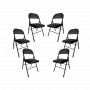 Складной стул Bonro B-019 черный (6 шт)
