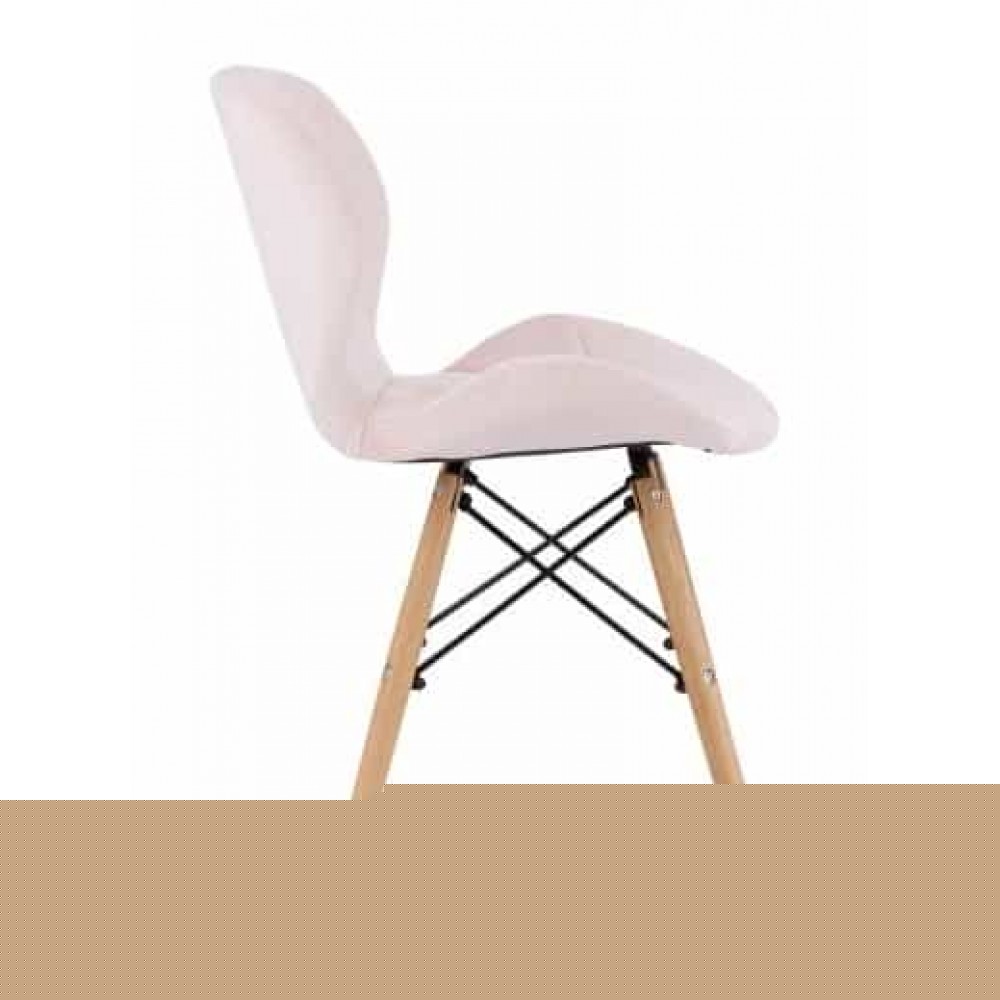 Крісло Bonro B-531 велюр рожеве