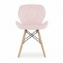 Крісло Bonro B-531 велюр рожеве