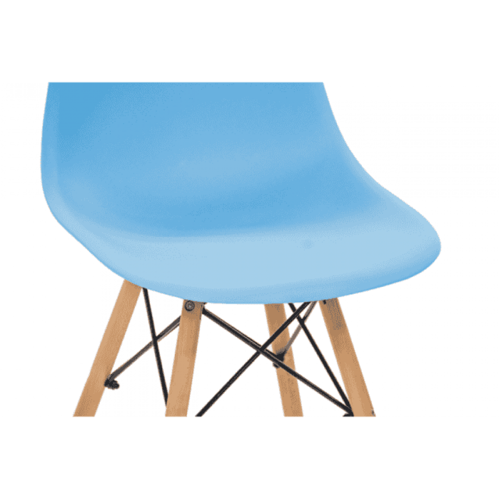 Кресло для кухни на ножках Bonro В-173 FULL KD голубое