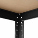 Стеллаж металлический 5 полок Siker SP106030C черный 180×100×60 см