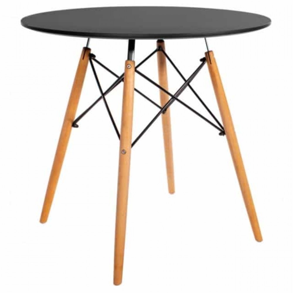 Стол обеденный круглый Bonro В-957-800 Черный