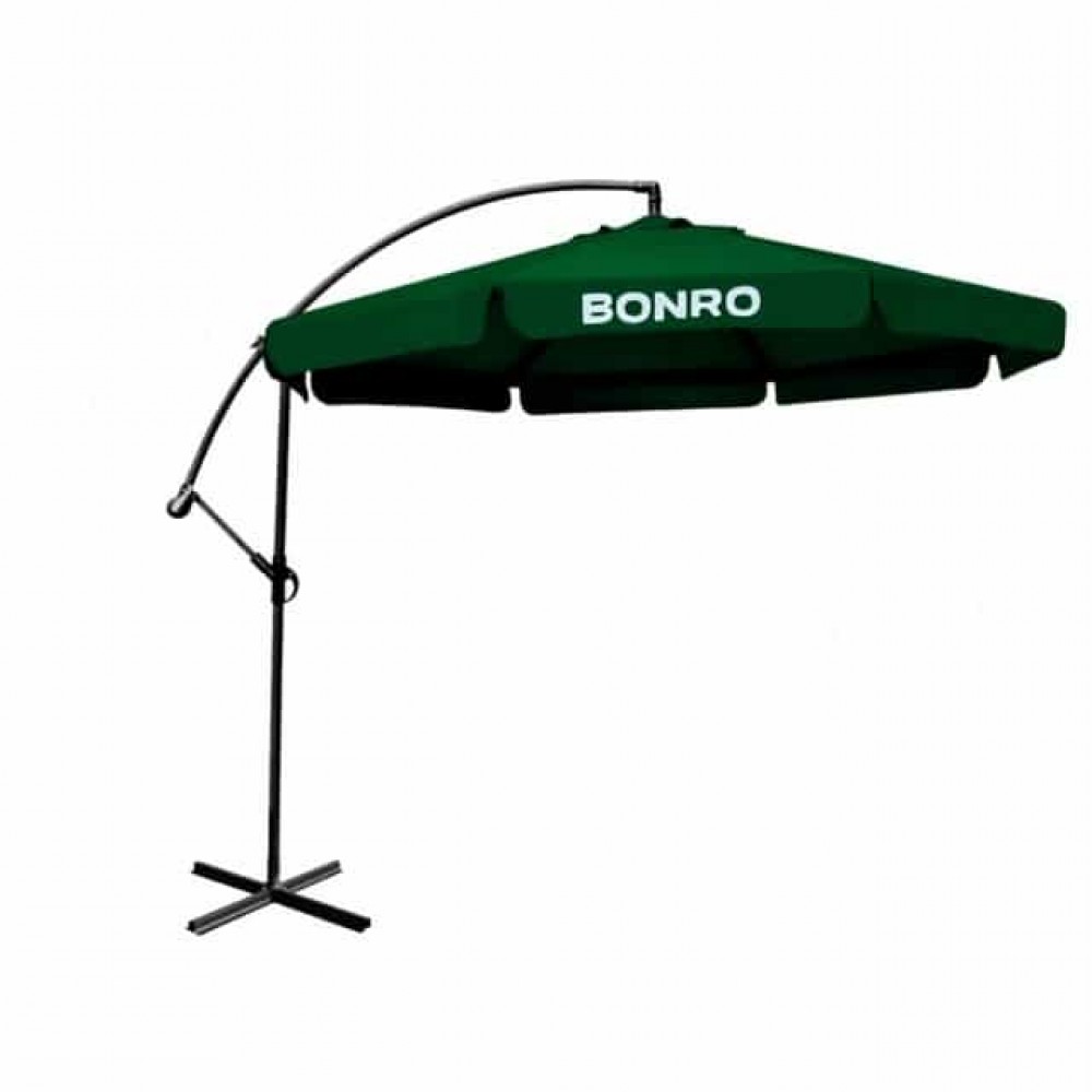 Зонт садовый с наклоном зеленый Bonro 3.0 M*6K