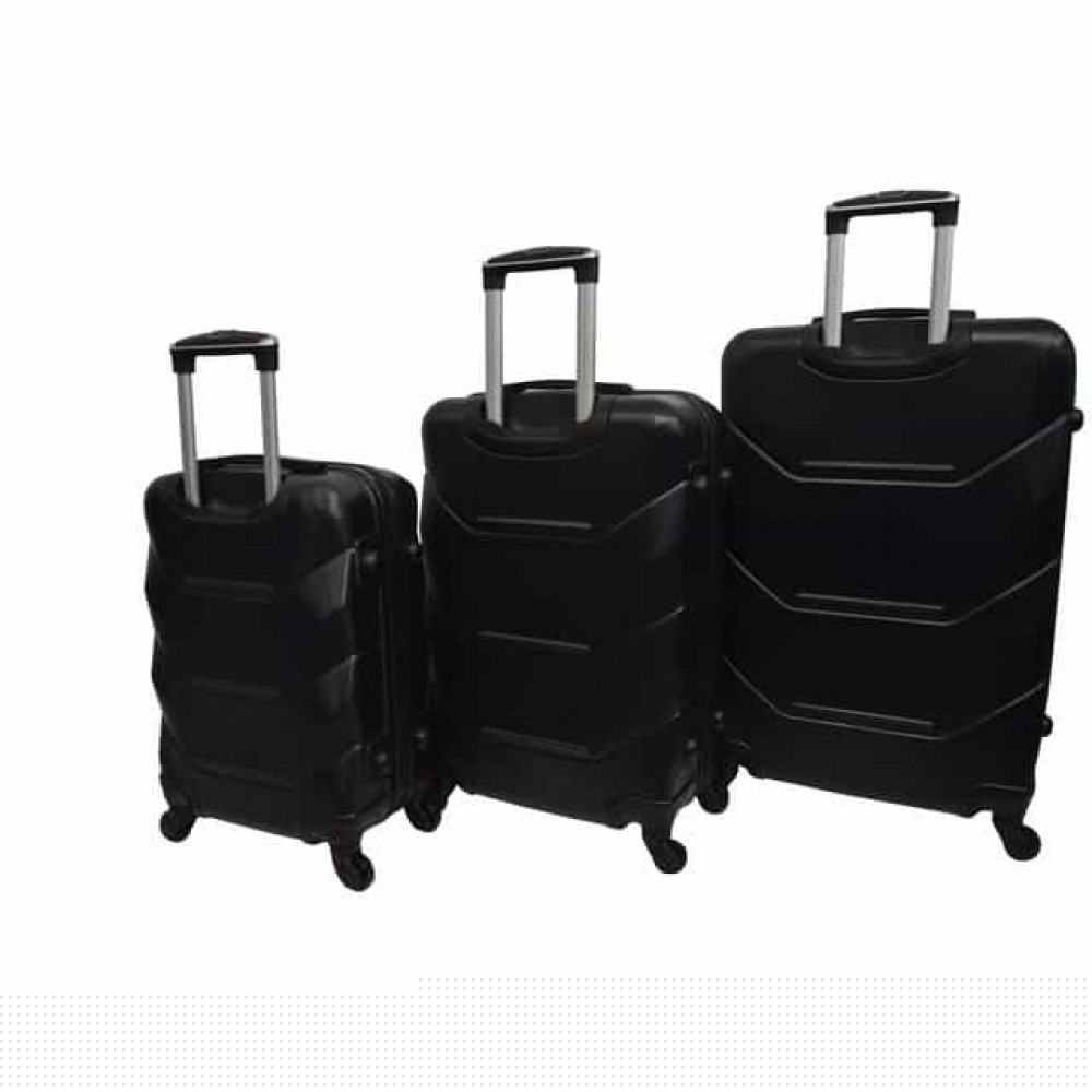 Набір валіз Bonro 2019 - 3 штуки, чорні