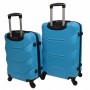Комплект з 2х пластикових валіз Bonro 2019 (середня, велика), блакитні