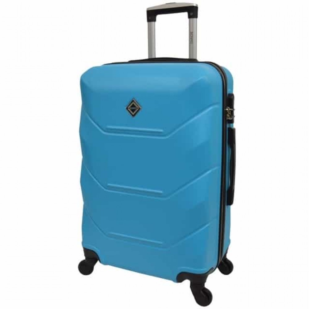 Комплект з 2х пластикових валіз Bonro 2019 (середня, велика), блакитні