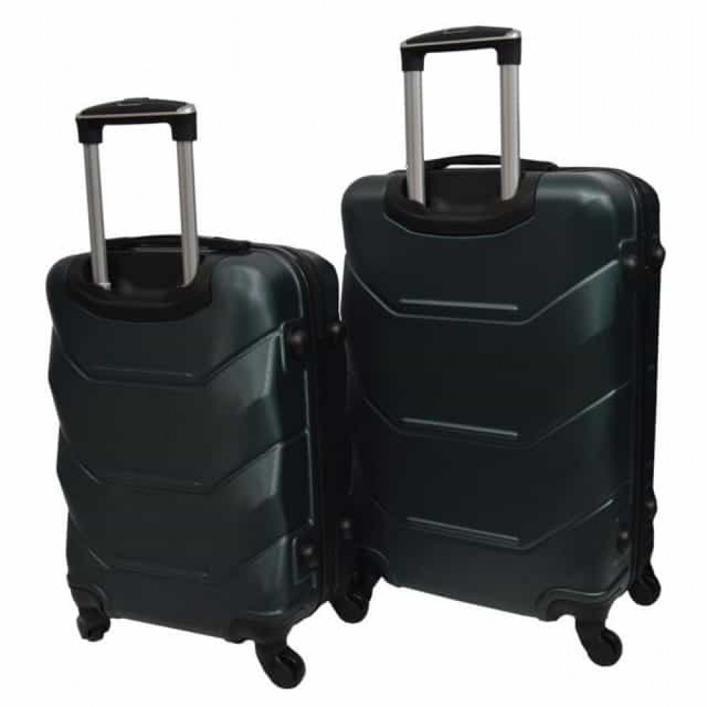 Комплект из 2 пластиковых чемоданов Bonro 2019 (средний, большой), изумрудные