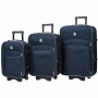 Набор чемоданов Bonro Style -3 штуки, синие