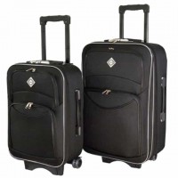 Комплект из 2-х чемоданов Bonro Style (средний, большой), черные