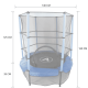 Батут Atleto Blue 140 см с сеткой