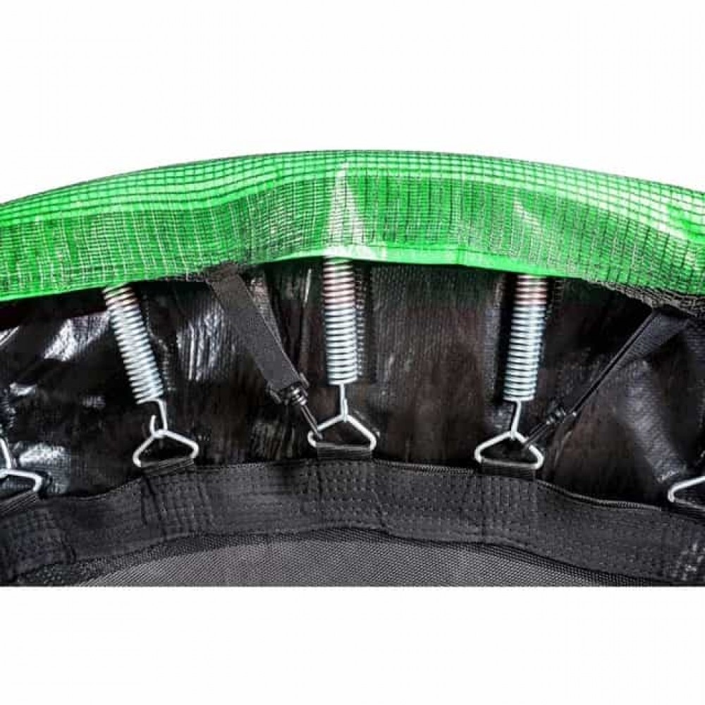 Батут Atleto Green 183 см с внешней сеткой и лестницей