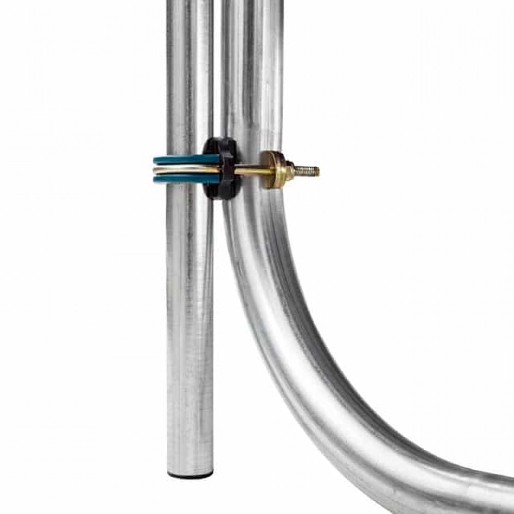 Батут Atleto Green 183 см с внешней сеткой и лестницей