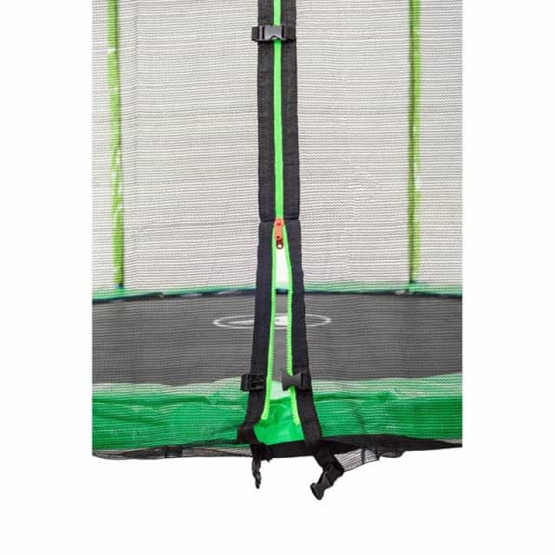 Батут Atleto Green 252 см с внешней сеткой и лестницей