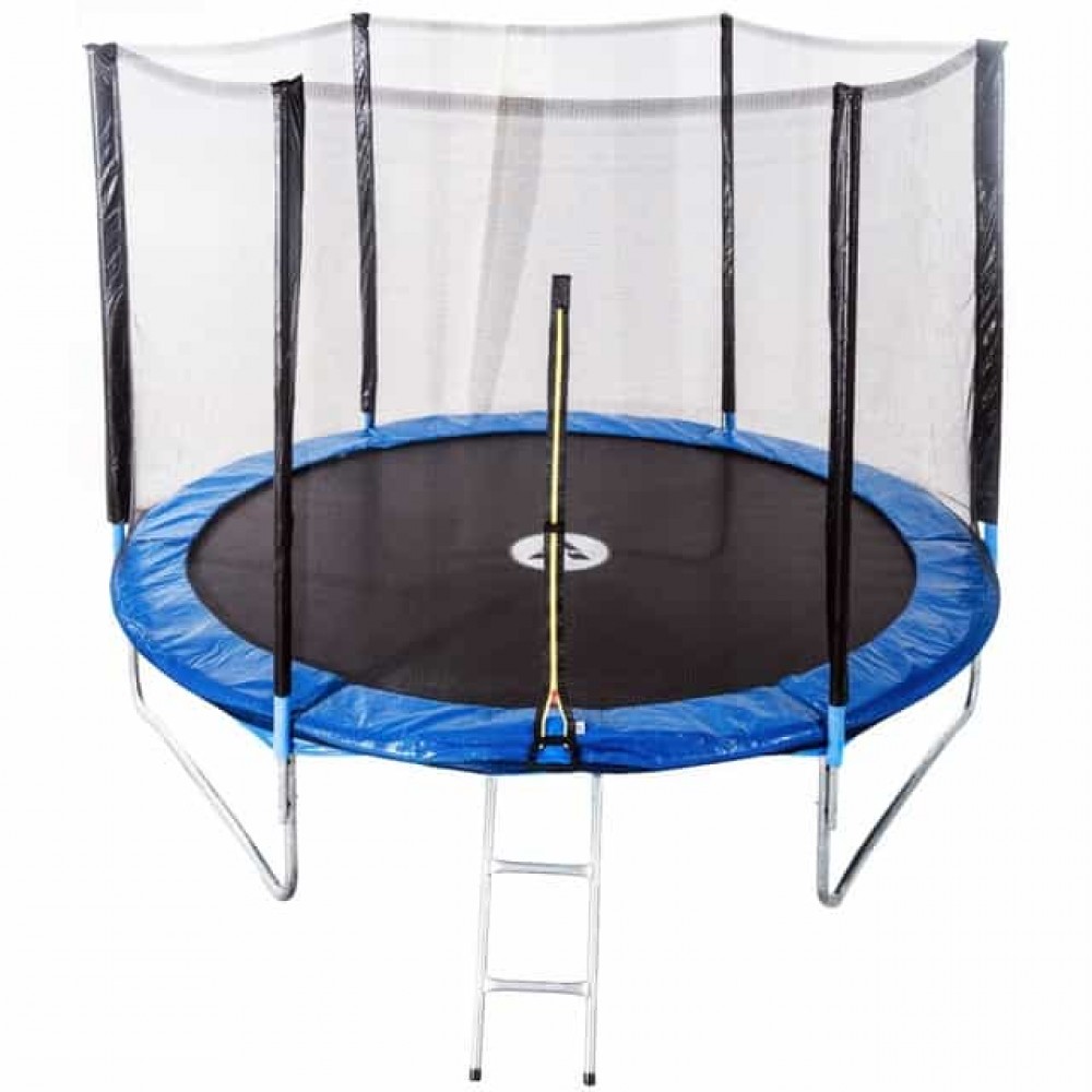 Батут Atleto 312 см з сіткою і драбинкою