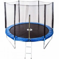Батут Atleto 374 см с сеткой и лестницей