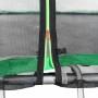 Батут Atleto Green 435 см з зовнішньою сіткою і драбинкою