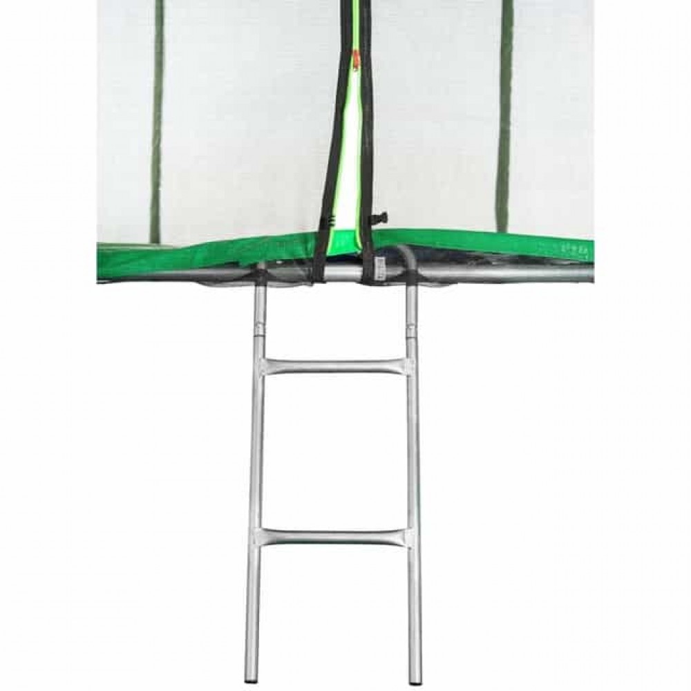 Батут Atleto Green 465 см с внешней сеткой и лестницей