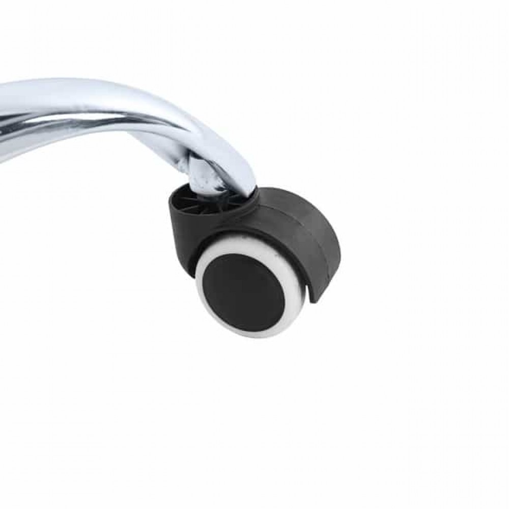 Крісло офісне на колесах Bonro BN-607 чорне з піставкою для ніг