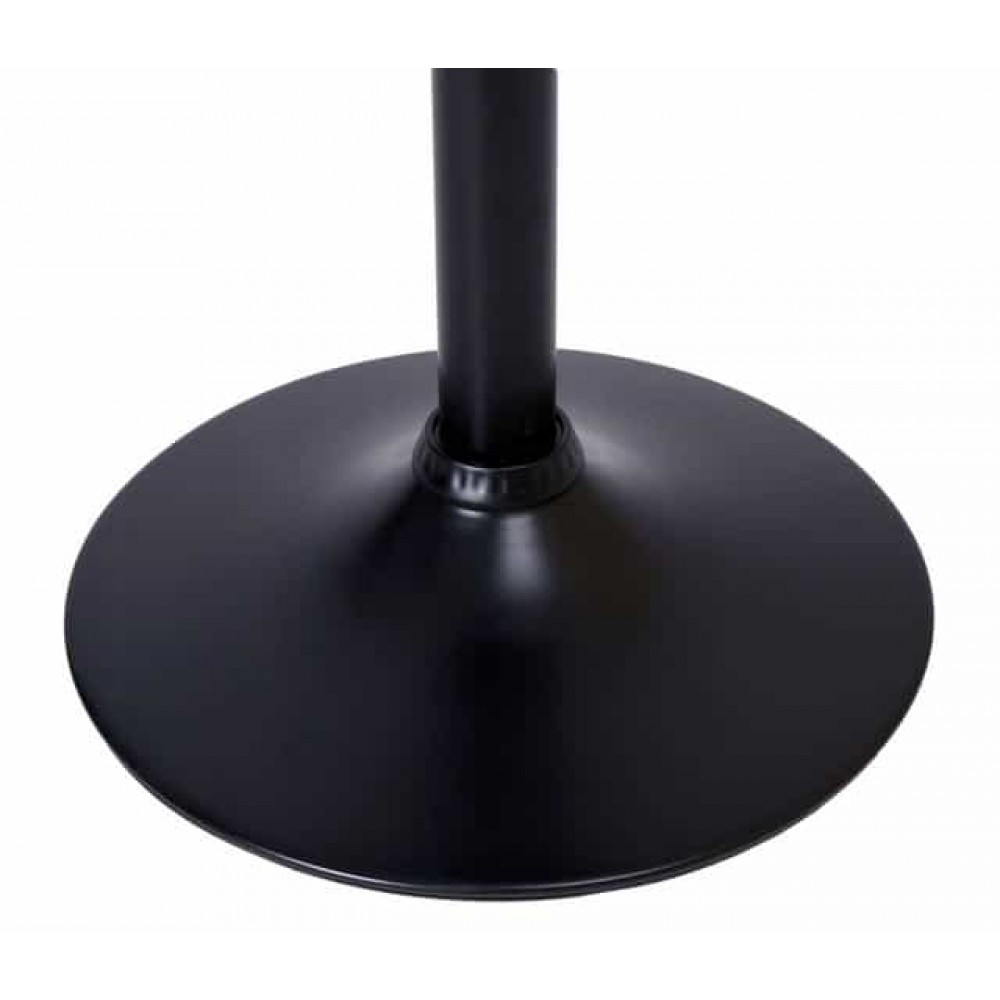 Барный стул со спинкой Bonro B-074 велюр черный с черной основой