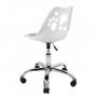 Крісло офісне Bonro B-881 біле з сірим сидінням
