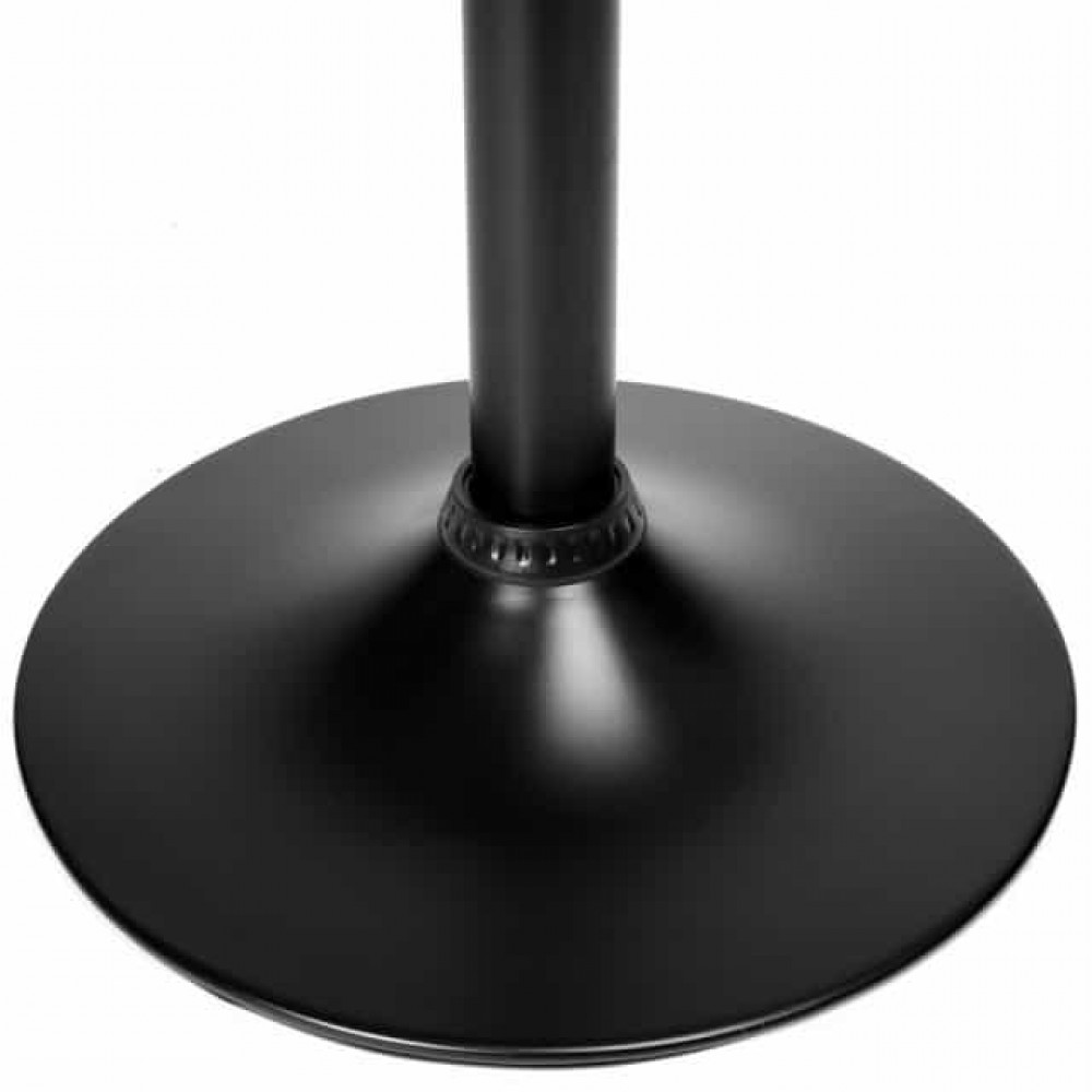 Барный стул со спинкой Bonro BN-087 велюр серый (черная основа)