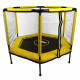 Батут шестиугольный Atleto Yellow 140 см с сеткой
