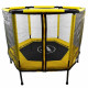 Батут шестиугольный Atleto Yellow 140 см с сеткой