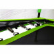 Батут шестиугольный Atleto Green 140 см с сеткой