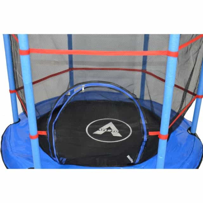Батут Atleto New Blue 140 см з сіткою