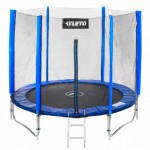 Батут Atleto Blue 252 см с внешней сеткой и лестницей