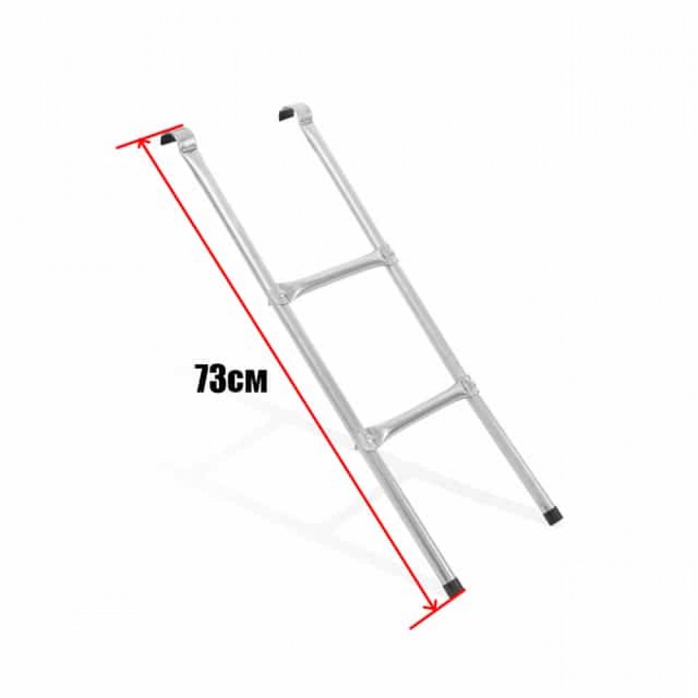 Батут Atleto Red 312 см з зовнішньої сіткою і драбинкою