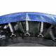 Батут Atleto Blue 312 см з зовнішньої сіткою і драбинкою
