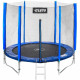 Батут Atleto Blue 312 см з зовнішньої сіткою і драбинкою