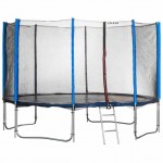 Батут Atleto Blue 465 см с внешней сеткой и лестницей