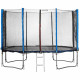 Батут Atleto Blue 490 см с внешней сеткой и лестницей