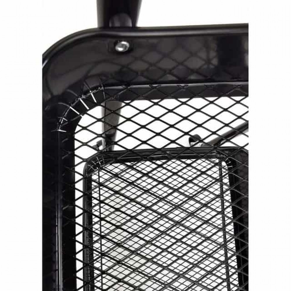 Стеллаж этажерка с полками на колесах Bonro B-233 черный