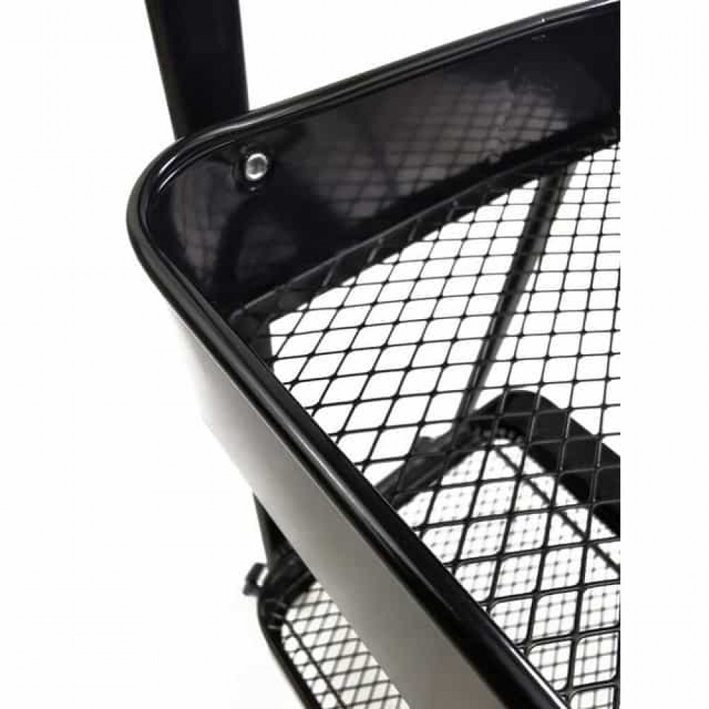 Стеллаж этажерка с полками на колесах Bonro B-233 черный