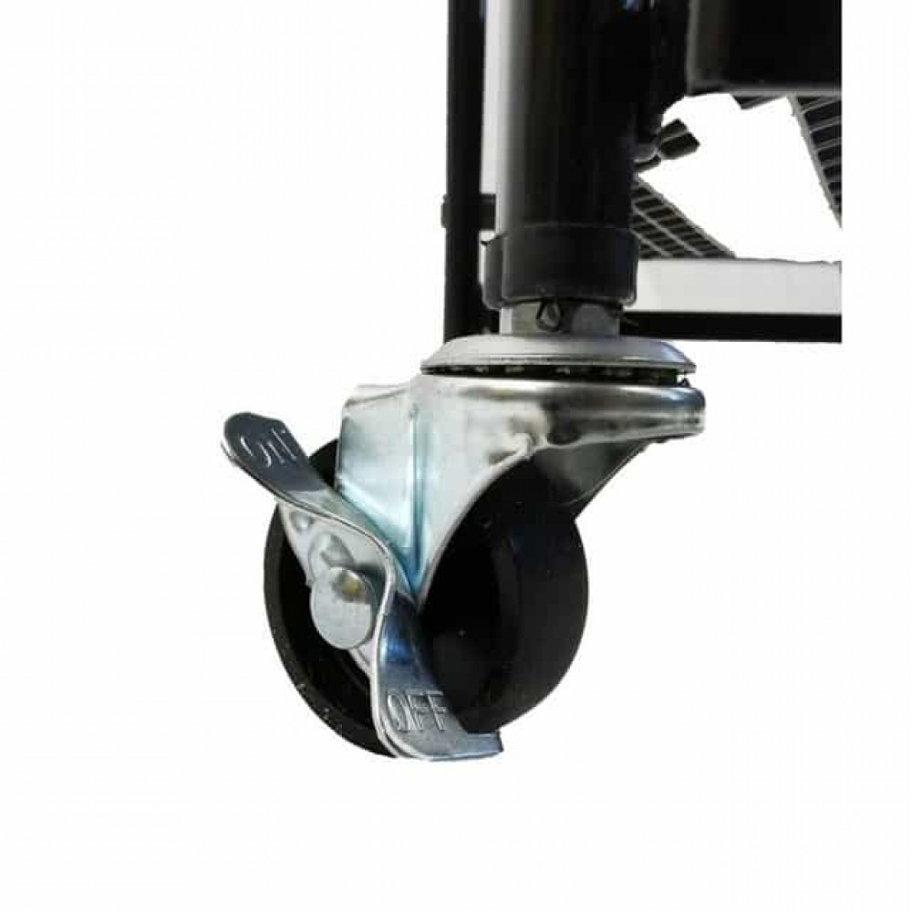 Стеллаж этажерка с полками на колесах Bonro B-233 черный