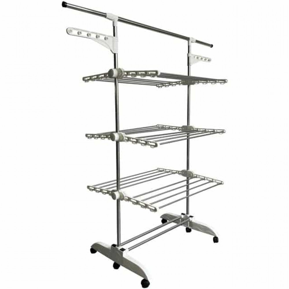 Сушилка многоярусная для одежды Bonro B01S белая