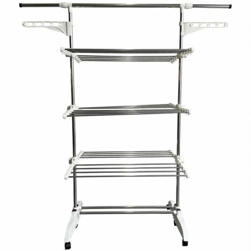 Сушилка многоярусная для одежды Bonro B01S белая