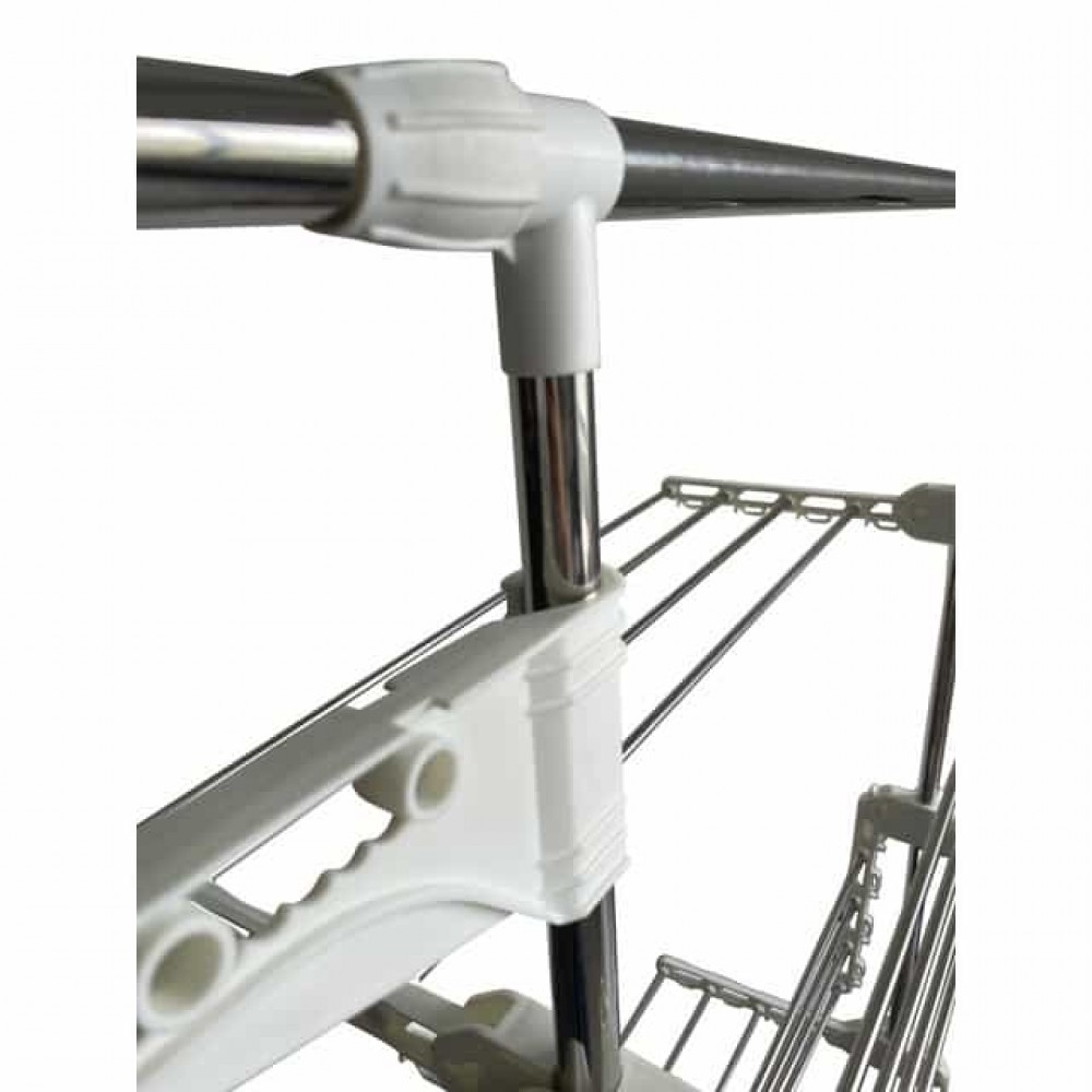 Сушилка многоярусная для одежды Bonro B01S белая