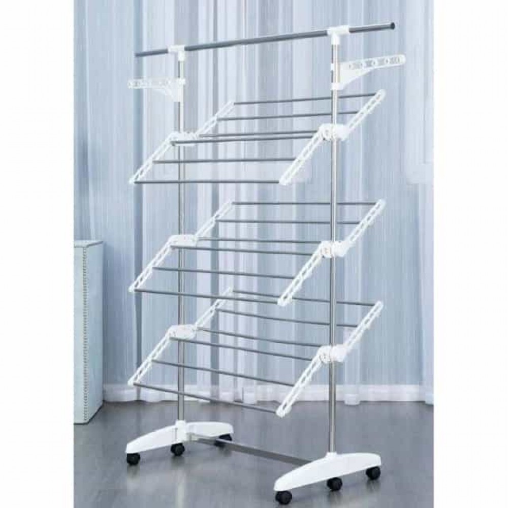 Сушилка многоярусная для одежды Bonro B01S белая