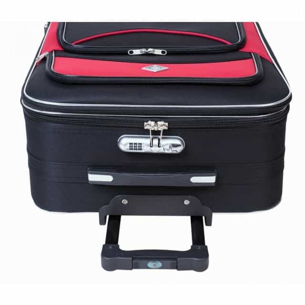 Валіза Bonro Style (невелика) чорно-червона