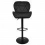 Барный стул со спинкой Bonro B-087 черный (черное основание)