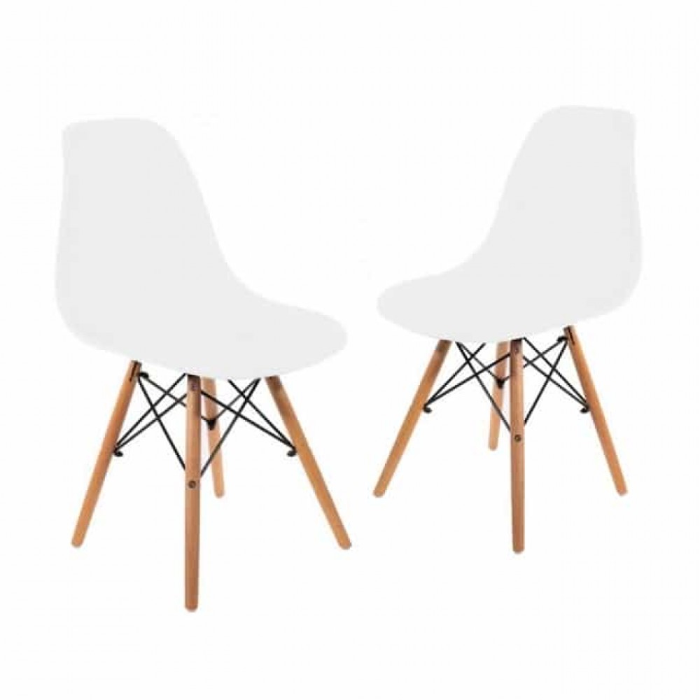 Комплект з 2-х крісел Bonro В-173 FULL KD білі