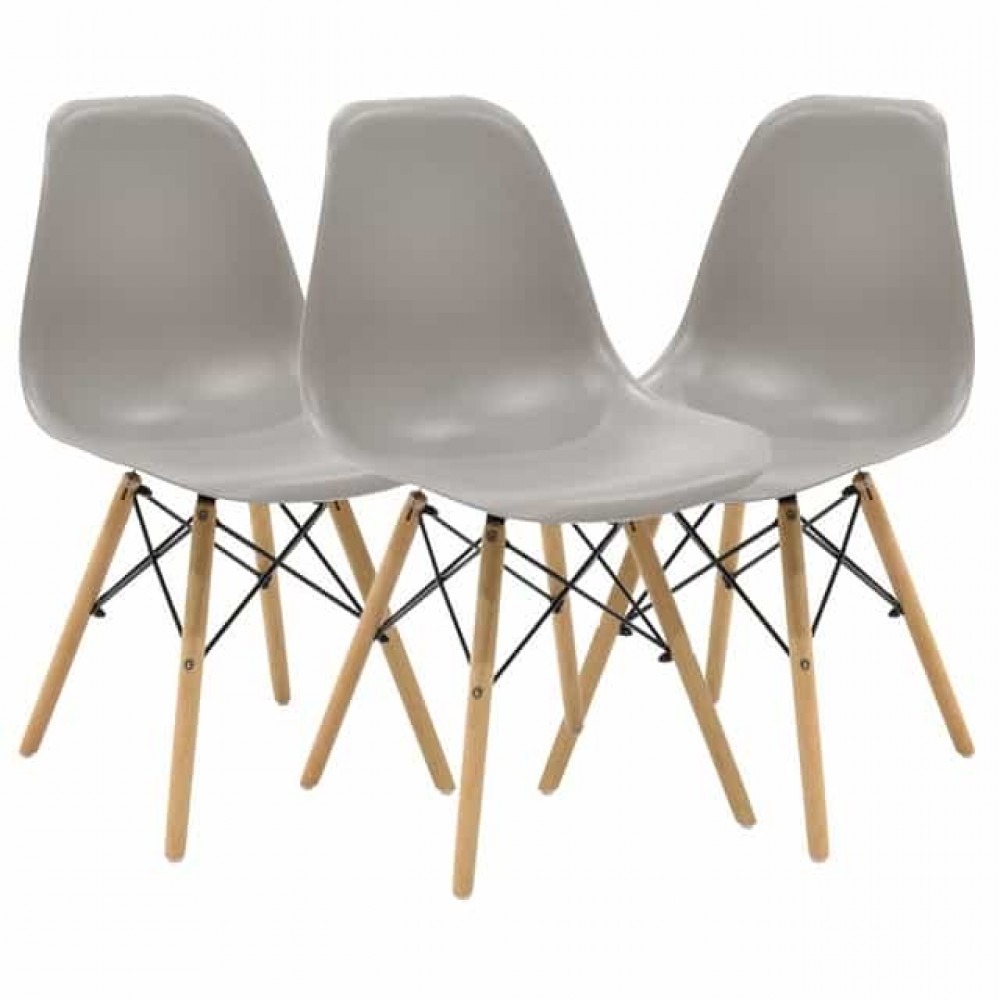 Комплект з 3-х крісел Bonro В-173 FULL KD коричневі